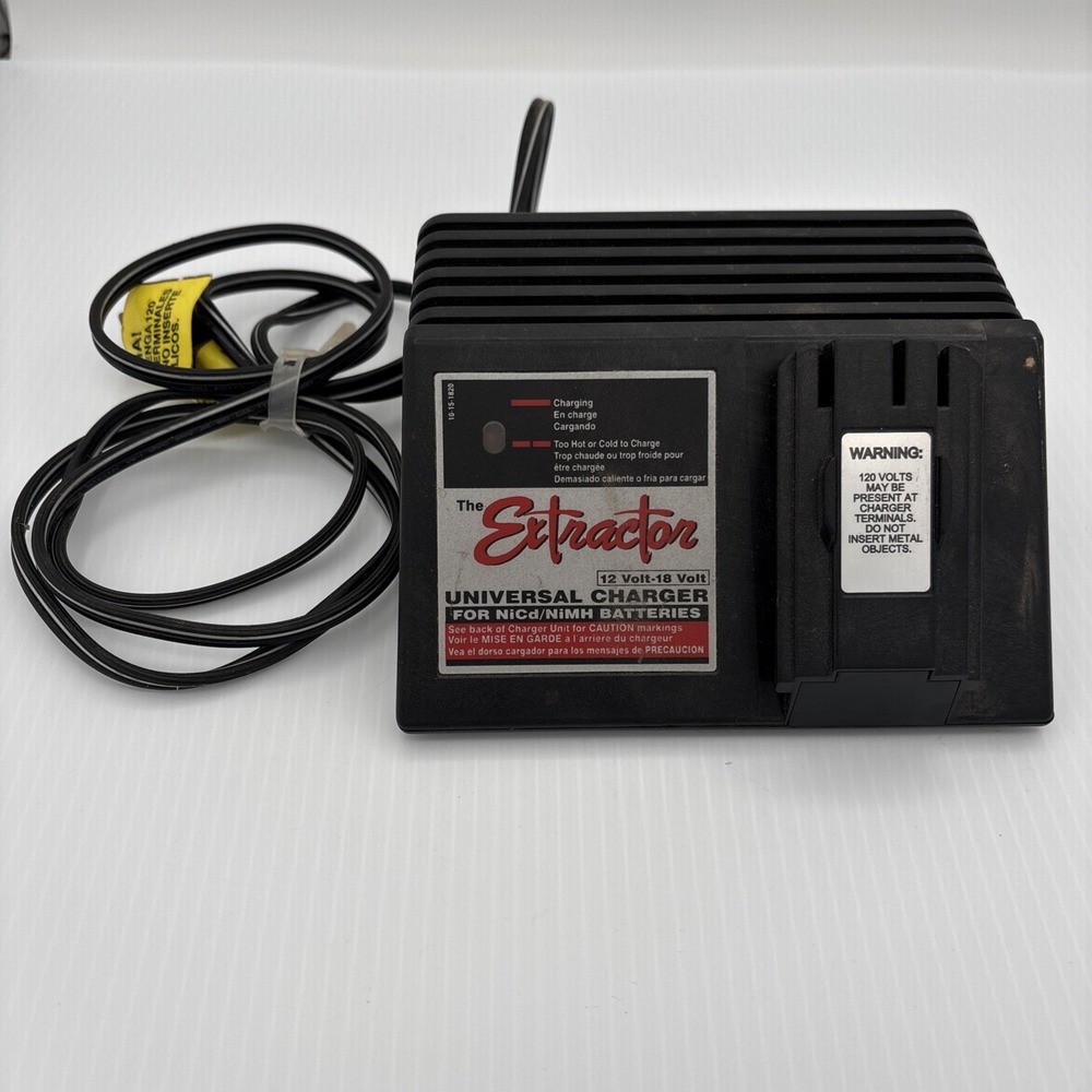 The Extractor Universal Charger 12 Volt - 18 Volt
